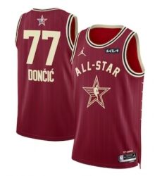 Men's Brand Crimson #77 Dončić Jordan Unisex Luka 2024 NBA All-Star Game Swingman Jersey