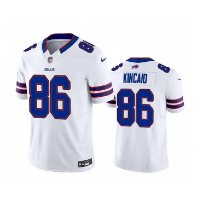 Men's Buffalo Bills #86 Dalton Kincaid White 2023 Draft Vapor Untouchable Stitched Football Jersey