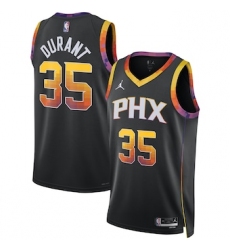 Men's Phoenix Suns #35 Kevin Durant Black 2022-23 Statement Edition Stitched Basketball Jersey