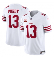 Men's San Francisco 49ers #13 Brock Purdy White 2025 F.U.S.E. With 3-Star C Vapor Untouchable Limited Stitched Football Jersey