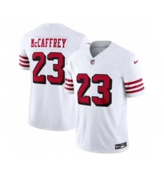 Men's Nike San Francisco 49ers #23 Christian McCaffrey New White 2023 F.U.S.E. Vapor Untouchable Limited Stitched Football Jersey