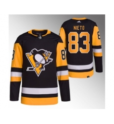 Men's Pittsburgh Penguins #83 Matt Nieto Black Stitched Jersey