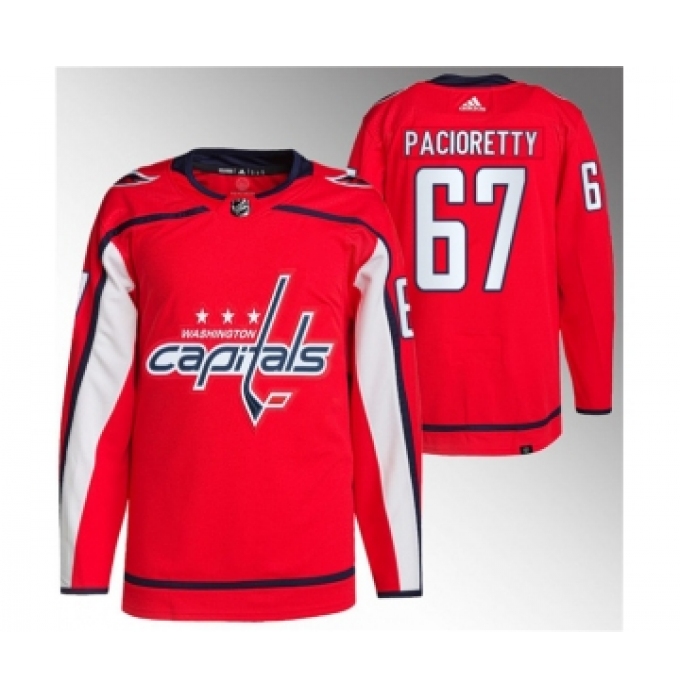Men's Washington Capitals #67 Max Pacioretty Red Stitched Jersey