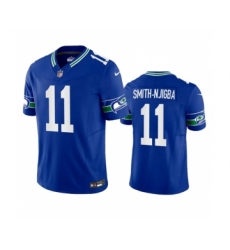 Men's Nike Seattle Seahawks #11 Jaxon Smith-Njigba Royal 2023 F.U.S.E. Vapor Limited Throwback Stitched Jersey