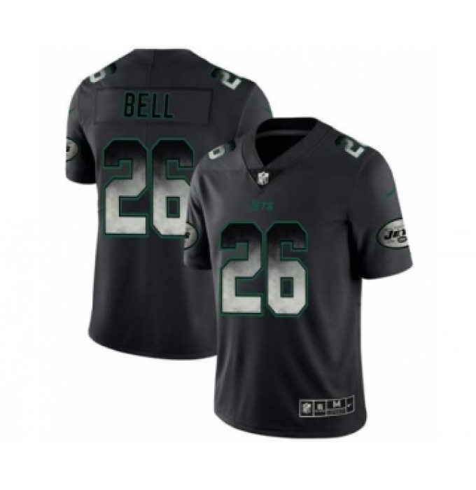 Men New York Jets #26 Le'Veon Bell Black Smoke Fashion Limited Jersey