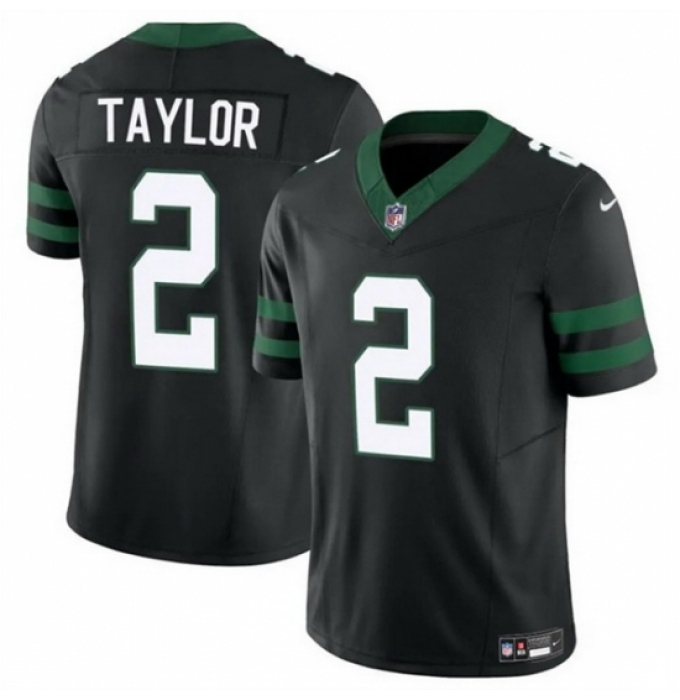 Men's New York Jets #2 Tyrod Taylor Black 2024 F U S E Vapor Untouchable Limited Stitched Jersey