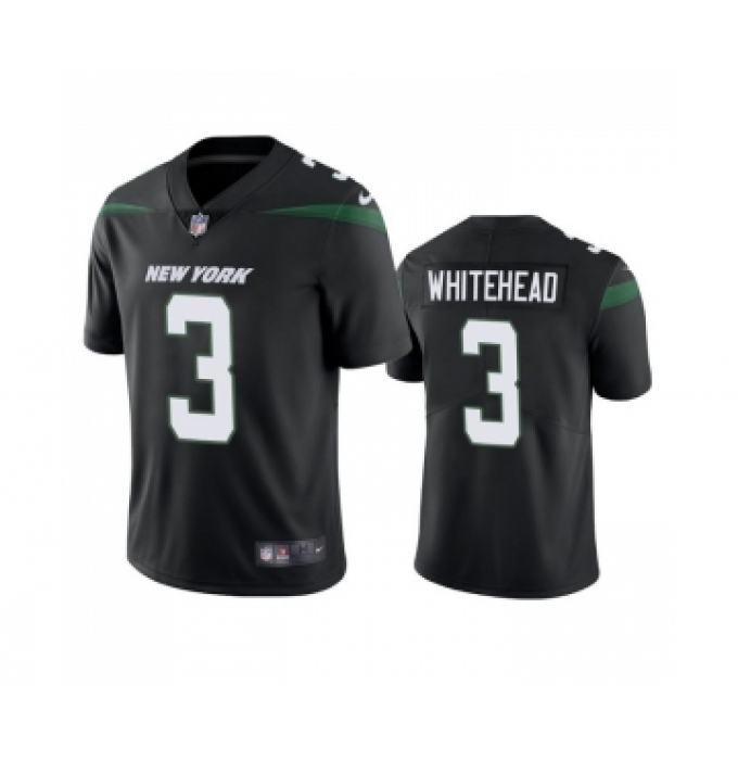 Men's New York Jets #3 Jordan Whitehead Black Vapor Untouchable Limited Stitched Jersey