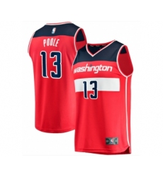 Men' Washington Wizards #13 Jordan Poole Red Icon Edition Stitched Jersey