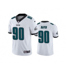 Men's Nike Philadelphia Eagles #90 Jordan Davis White Vapor Untouchable Limited Stitched Jersey