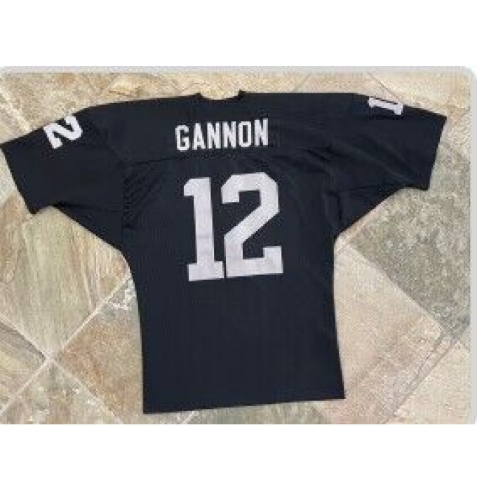 Men's Nike Oakland Raiders #12 Gannon Black Jersey 