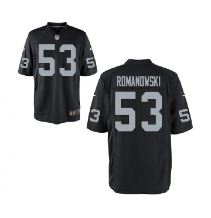 Men's Nike Oakland Raiders #53 Bill Romanowski Black Retired Player Jersey