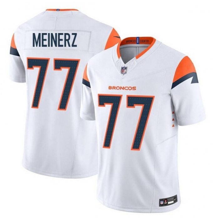 Men's Denver Broncos #77 Quinn Meinerz White F.U.S.E. Vapor Limited Football Stitched Jersey