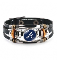 Atlanta Warriors MLB Pro football team jewel cowhide bracelet leather hand jewelry