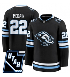Men's Utah Hockey Mammoth #22 Jack McBain 2025 Limited All Stitched Black Jersey