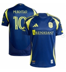 Mens Nashville SC Hany Mukhtar adidas Navy 2025 The Heart Of Nashville Kit Authentic Player Jersey
