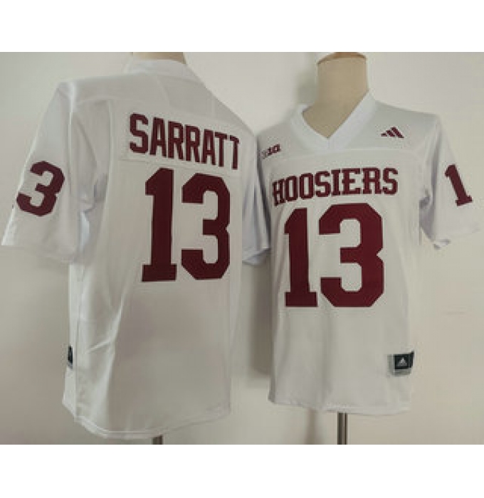 Men's Indiana Hoosiers #13 Elijah Sarratt Limited White FUSE College Football Jersey