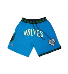 Men's Minnesota Timberwolves Blue NBA Shorts (Run Smaller)