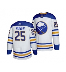 Men's Buffalo Sabres #25 Owen Power White Stitched Jersey