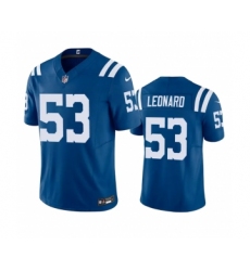 Men's Indianapolis Colts #53 Shaquille Leonard Blue 2023 F.U.S.E Vapor Untouchable Stitched Football Jersey
