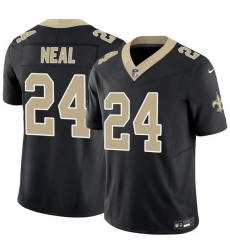 Men's New Orleans Saints #24 Devin Neal Black 2025 F.U.S.E Vapor Limited Football Stitched Jersey