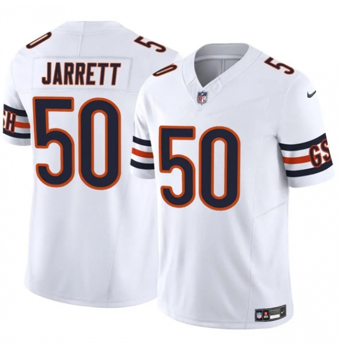 Men's Chicago Bears #50 Grady Jarrett White 2025 F.U.S.E. Vapor Untouchable Limited Stitched Football Jersey