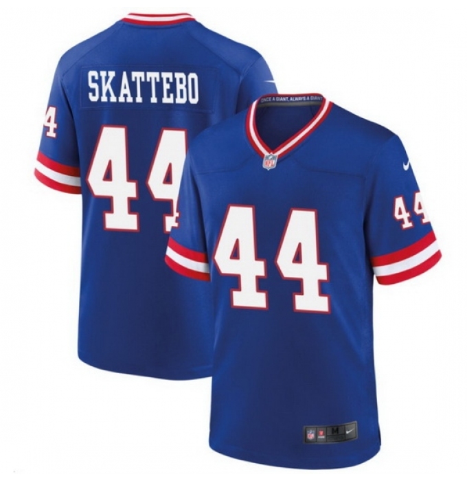 Men's New York Giants #44 Cam Skattebo Royal 2025 Draft F U S E Vapor Limited Stitched Football Jersey