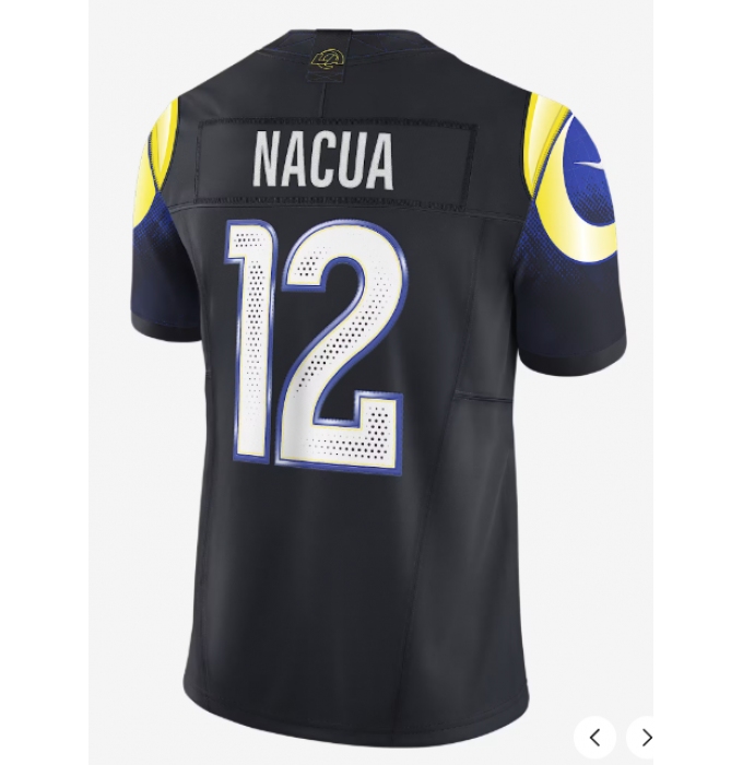 Men's Los Angeles Rams #12 Puka Nacua Rivalries Collection Jersey