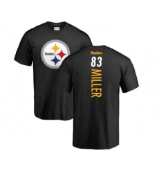 Football Pittsburgh Steelers #83 Heath Miller Black Backer T-Shirt
