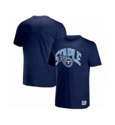 Men's Tennessee Titans x Staple Navy Logo Lockup T-Shirt