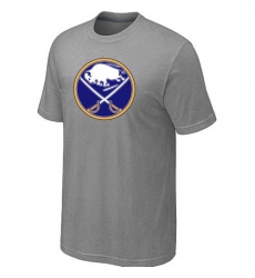 NHL Men's Buffalo Sabres Big & Tall Logo T-Shirt - Grey