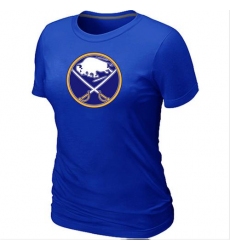 NHL Women's Buffalo Sabres Big & Tall Logo T-Shirt - Blue