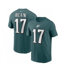 Men's Philadelphia Eagles #17 Nakobe Dean 2022 Green Name & Number T-Shirt
