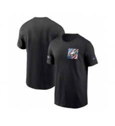 Men's Philadelphia Eagles Black 2023 Crucial Catch Sideline Tri-Blend T-Shirt