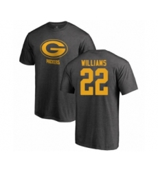 Football Green Bay Packers #22 Dexter Williams Ash One Color T-Shirt
