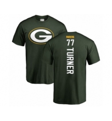 Football Green Bay Packers #77 Billy Turner Green Backer T-Shirt