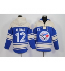 Men's Toronto Blue Jays #12 Roberto Alomar Retired Player Blue Alternate MLB Hoodie