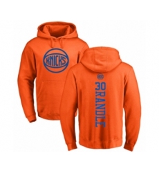 Basketball New York Knicks #30 Julius Randle Orange One Color Backer Pullover Hoodie