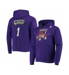 Men's Toronto Raptors #1 Tracy McGrady 2021 Purple Pullover Basketball Hoodie