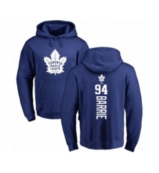 Hockey Toronto Maple Leafs #94 Tyson Barrie Royal Blue Backer Pullover Hoodie