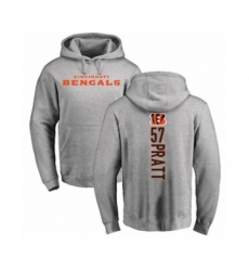 Football Cincinnati Bengals #57 Germaine Pratt Ash Backer Pullover Hoodie