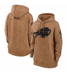 Women's Buffalo Bills Nike Brown 2023 Salute to Service Pullover Hoodie