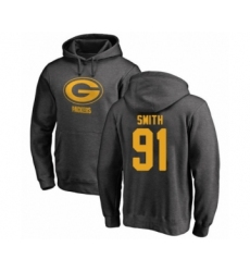 Football Green Bay Packers #91 Preston Smith Ash One Color Pullover Hoodie