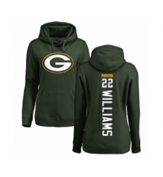 Football Women's Green Bay Packers #22 Dexter Williams Green Backer Hoodie