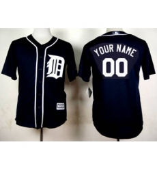 Youth Detroit Tigers Customized 2015 Navy Blue Jersey