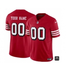 Men's Nike San Francisco 49ers Customized Scarlet 2023 F.U.S.E. Vapor Untouchable Alternate Limited Football Stitched Jersey