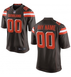 Men's Cleveland Browns Nike Brown Custom Game Jersey