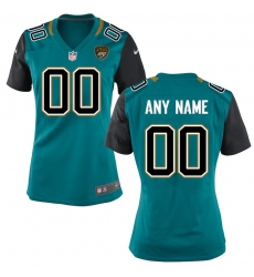 Women's Jacksonville Jaguars Nike Teal Custom Jersey
