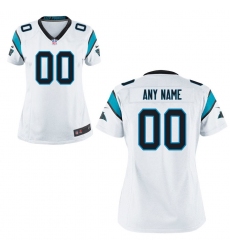 Women's Carolina Panthers Nike White Custom Game Jersey