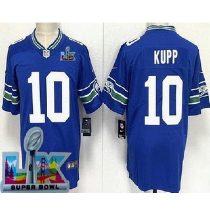Youth Seattle Seahawks #10 Cooper Kupp Limited Blue Super Bowl LX Vapor Jersey