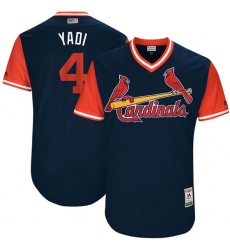 Men's Majestic St. Louis Cardinals #4 Yadier Molina 